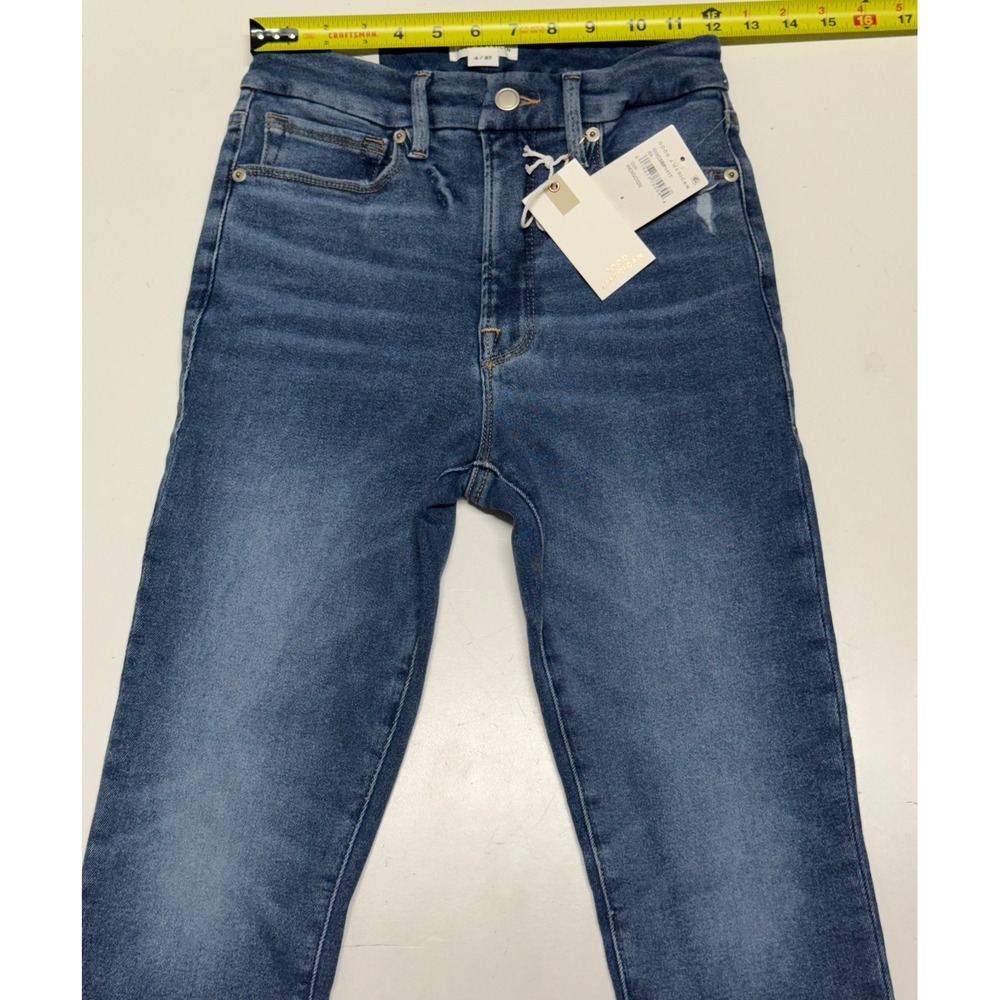 GOOD AMERICAN Good Waist Skinny Jeans Indigo Blue Women 4 27 High Rise‎ - Picture 2 of 4